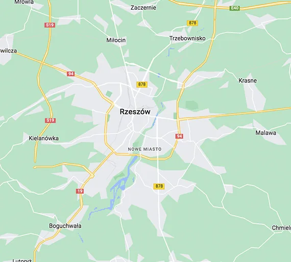 Mapa Rzeszów